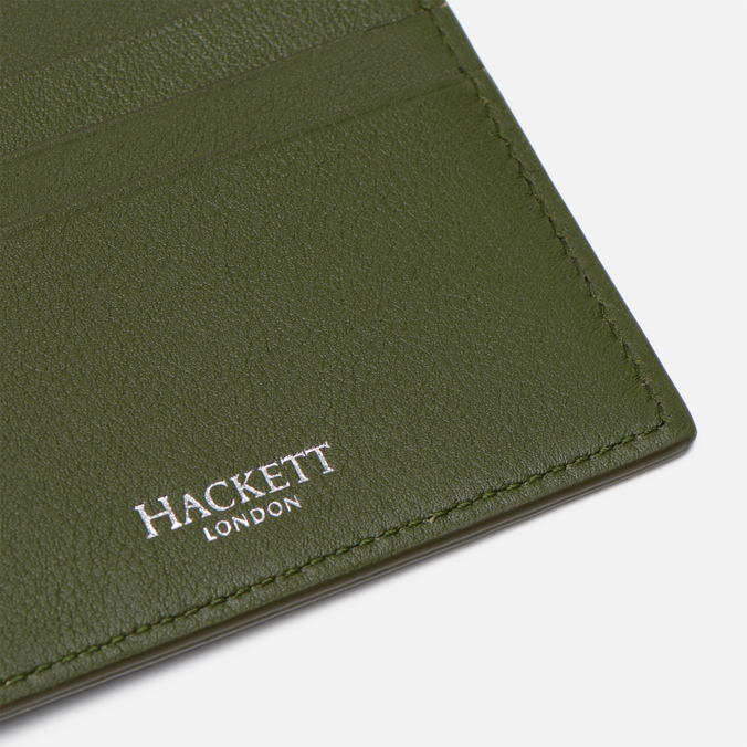 Кошелек Hackett, цвет оливковый, размер UNI HM413248-728 Waxed Nubuck Billfold - фото 4