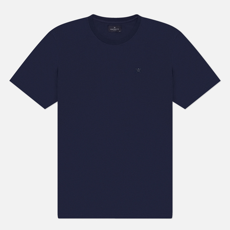 Мужская футболка Hackett Logo Cotton, цвет синий, размер XXL