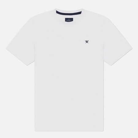 Мужская футболка Hackett Logo Cotton, цвет белый, размер XL