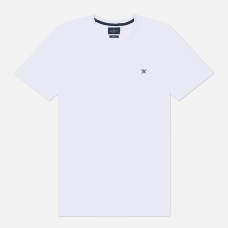 Мужская футболка Hackett Logo Classic, цвет белый, размер M
