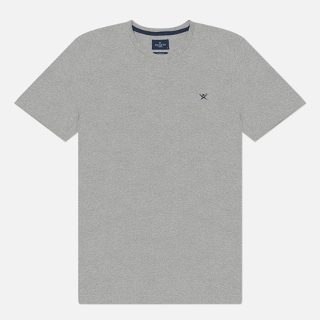 Мужская футболка Hackett Logo Classic, цвет серый, размер XL