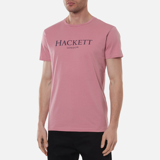 Мужская футболка Hackett London Logo Washed Rose