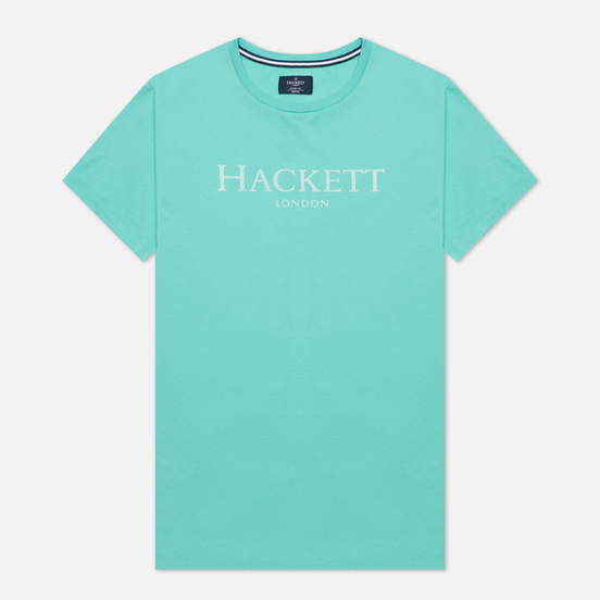 Мужская футболка Hackett London Logo Pool Blue