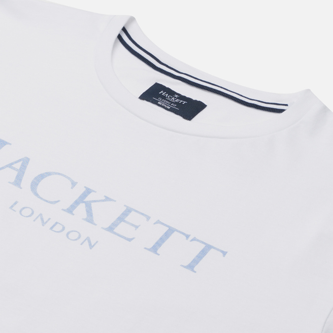 Мужская футболка Hackett, цвет белый, размер XL HM500533-800 London Logo - фото 2
