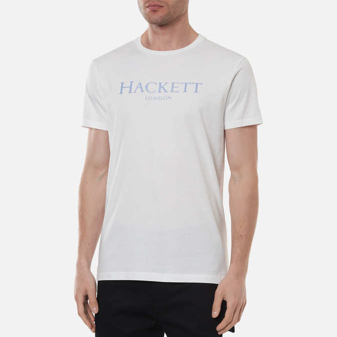Мужская футболка Hackett, цвет белый, размер XL HM500533-800 London Logo - фото 3