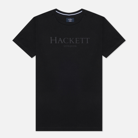 Мужская футболка Hackett London Logo, цвет чёрный, размер S