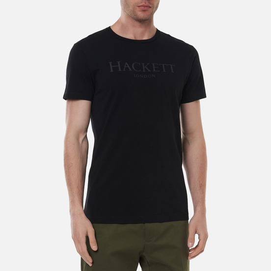 Мужская футболка Hackett London Logo Black