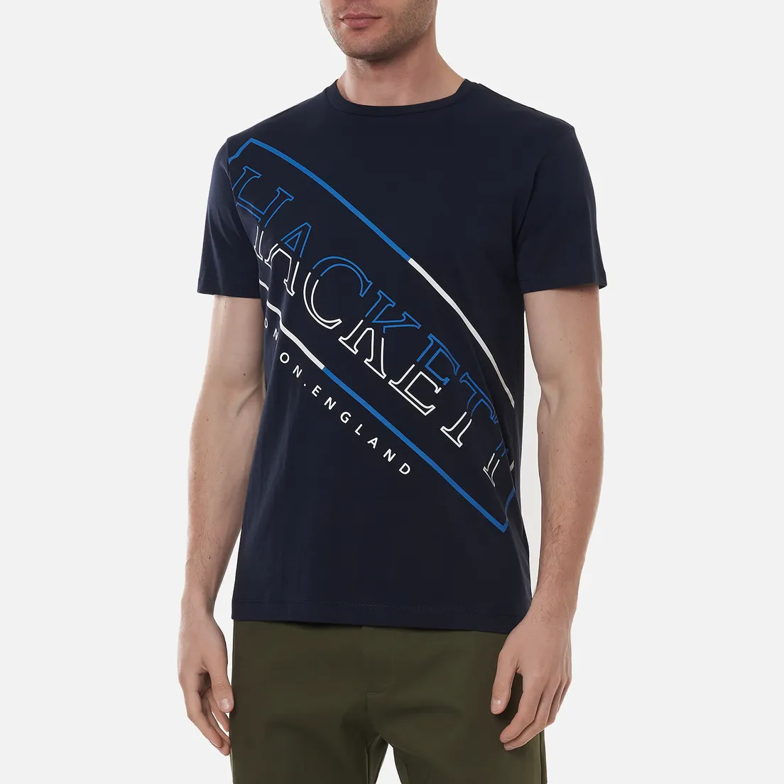 Hackett Мужская футболка Diagonal Logo Print