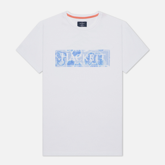 Мужская футболка Hackett Floral Logo Print White