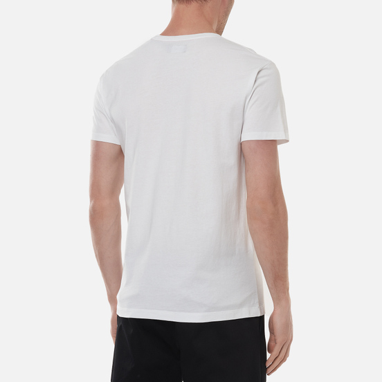 Мужская футболка Hackett Floral Logo Print White