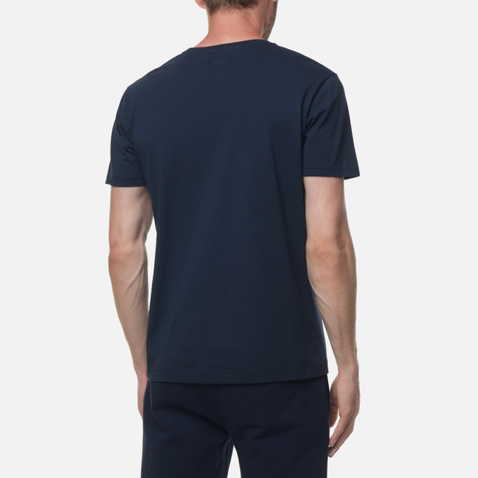Мужская футболка Hackett, цвет синий, размер S HM500627-5EZ Large Logo - фото 4