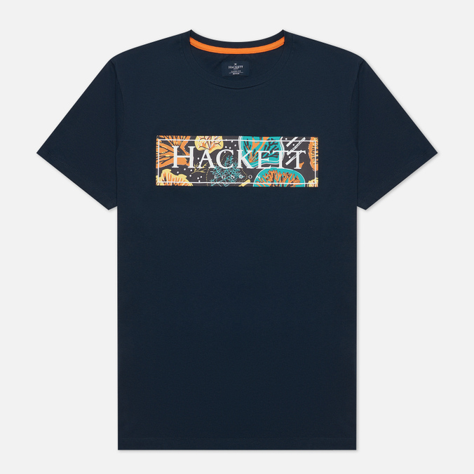 Мужская футболка Hackett, цвет синий, размер S HM500641-5RS Seaweed Print - фото 1