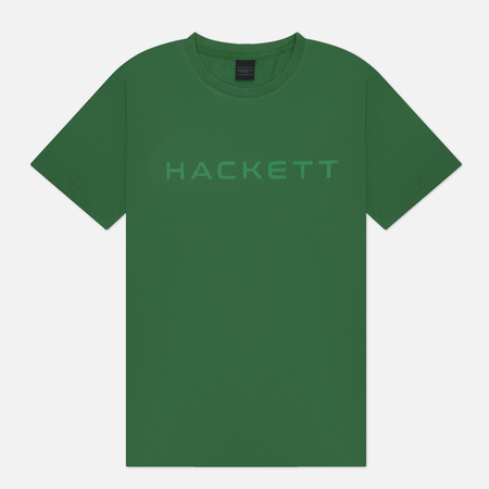 фото Мужская футболка hackett essential, цвет зелёный, размер s