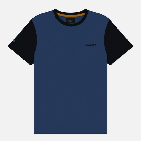 Мужская футболка Hackett Heritage Multi, цвет голубой, размер XXL