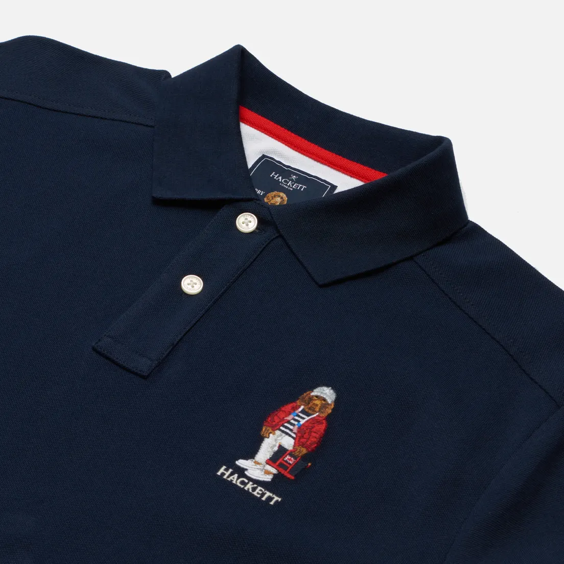 Hackett Мужское поло Embroidery Harry Classic Fit