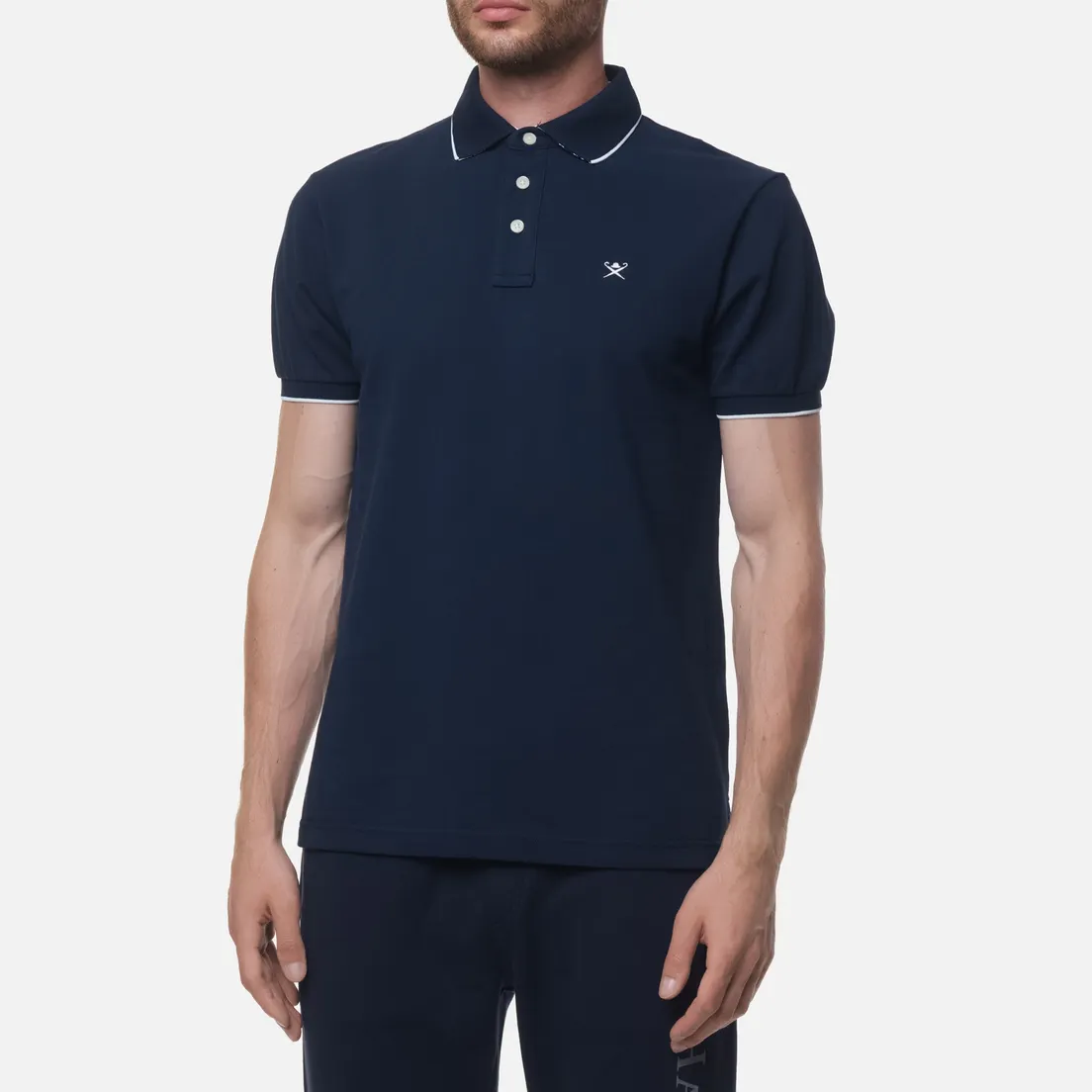 Hackett Мужское поло Seaweed Swim Trim Slim Fit