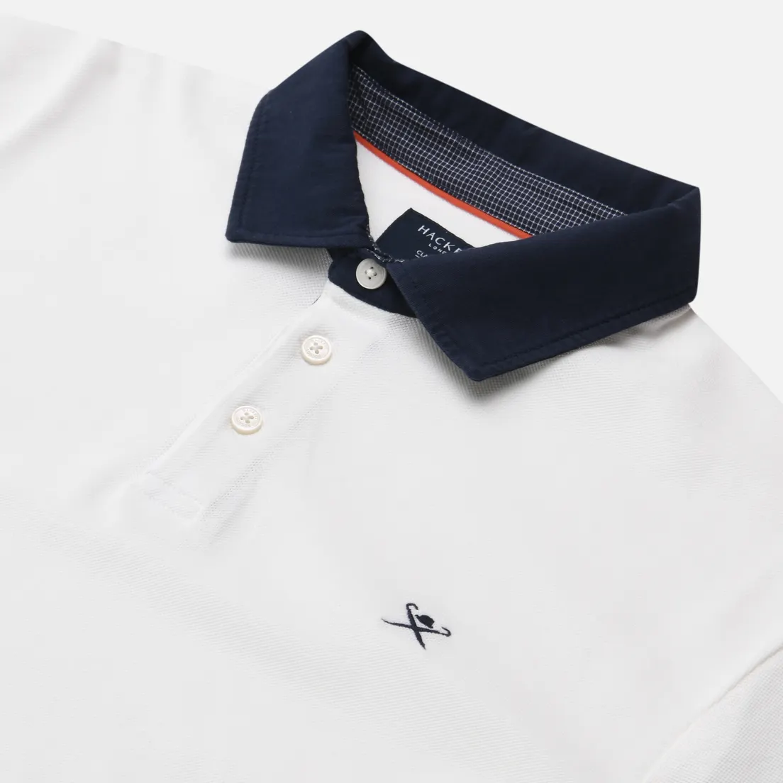 Hackett Мужское поло Woven Collar