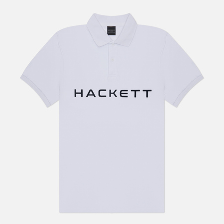Мужское поло Hackett H-Sport Essential, цвет белый, размер XXL