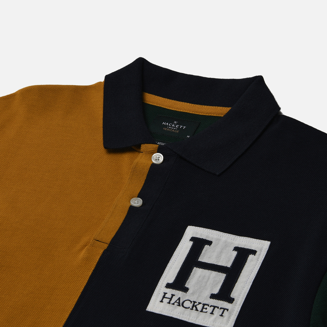 Hackett Мужское поло Heritage H Patch Quad Colour