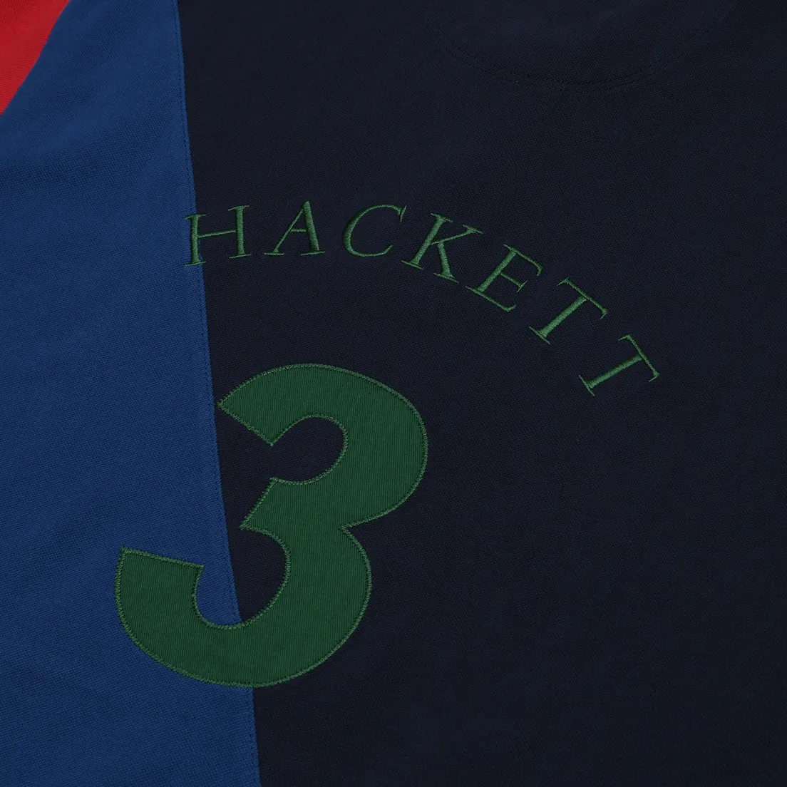 Hackett Мужское поло Heritage Multi Panel Number