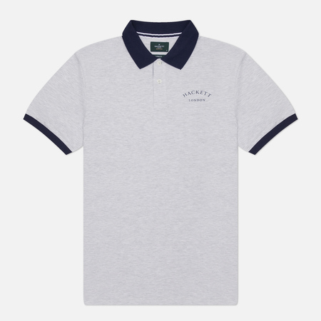   Brandshop Мужское поло Hackett Heritage Essential Pique, цвет серый, размер M