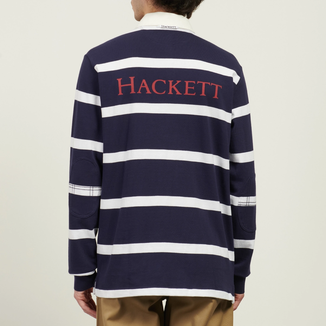 Hackett Мужской лонгслив Heritage Number Stripe Rugby