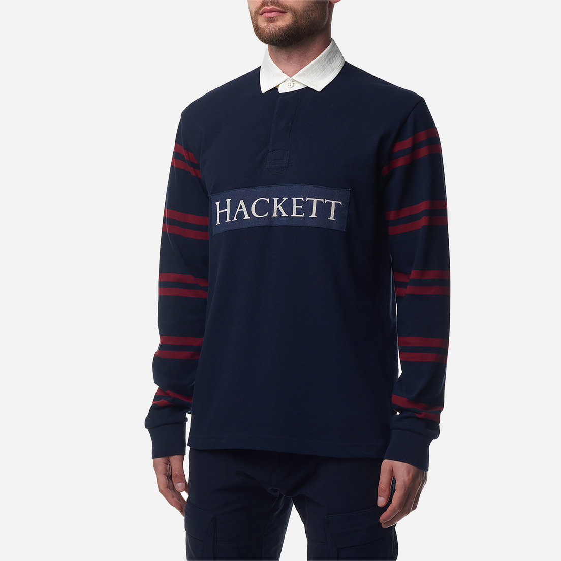 Hackett Мужской лонгслив Heritage Stripe Rugby