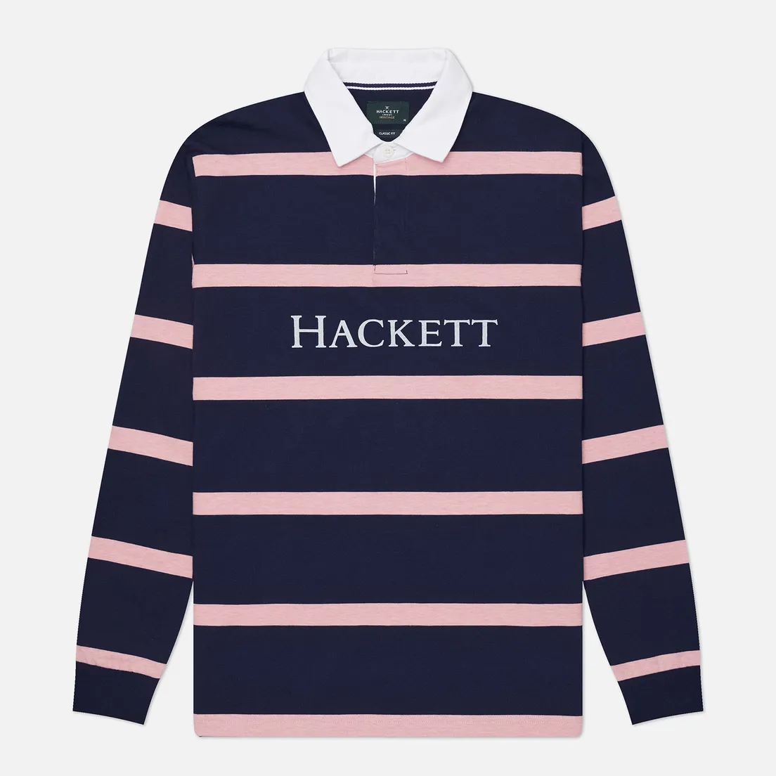 Hackett Мужской лонгслив Heritage Striped Rugby