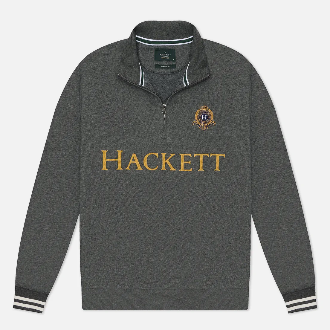 Hackett Мужская толстовка Heritage Crest Hackett Half-Zip
