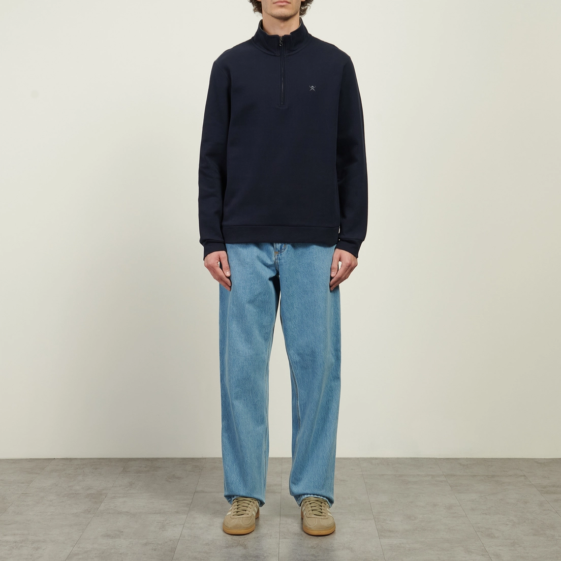 Hackett Мужская толстовка New Double Knit Half-Zip