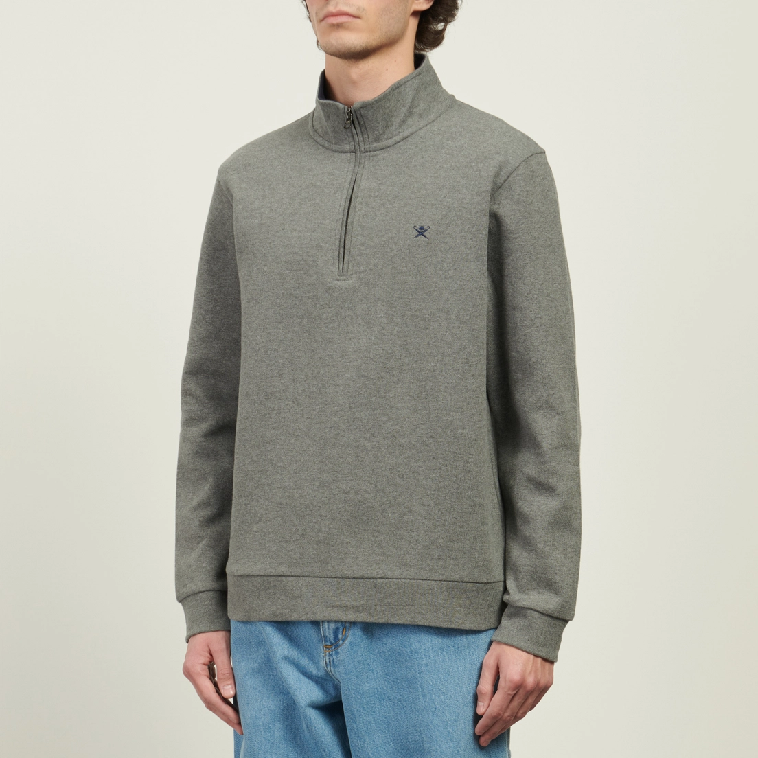 Hackett Мужская толстовка New Double Knit Half-Zip