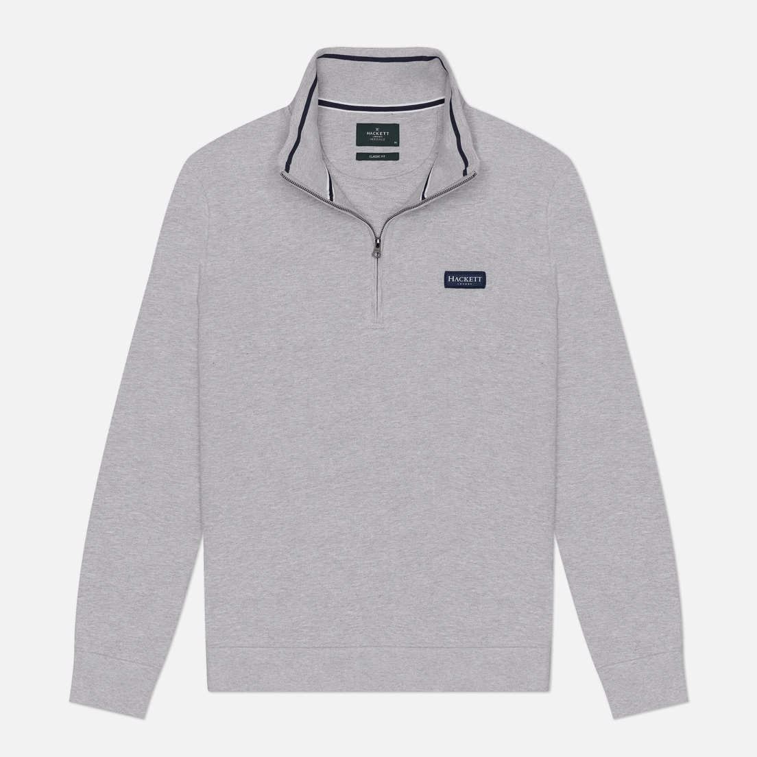 Hackett Мужская толстовка Heritage Essential Badge Half-Zip