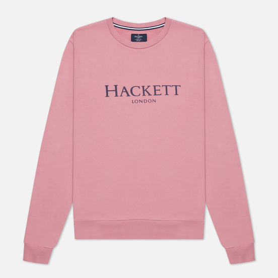 Мужская толстовка Hackett London Logo Crew Neck Washed Rose