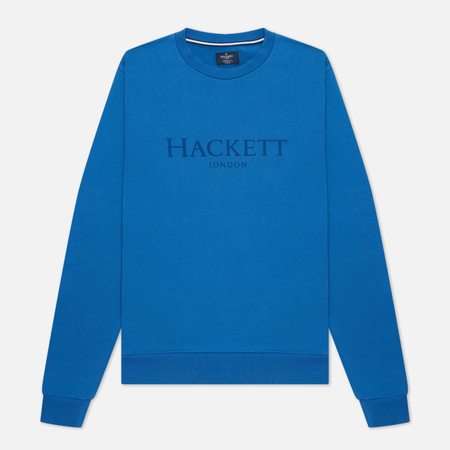 Мужская толстовка Hackett London Logo Crew Neck, цвет голубой, размер S