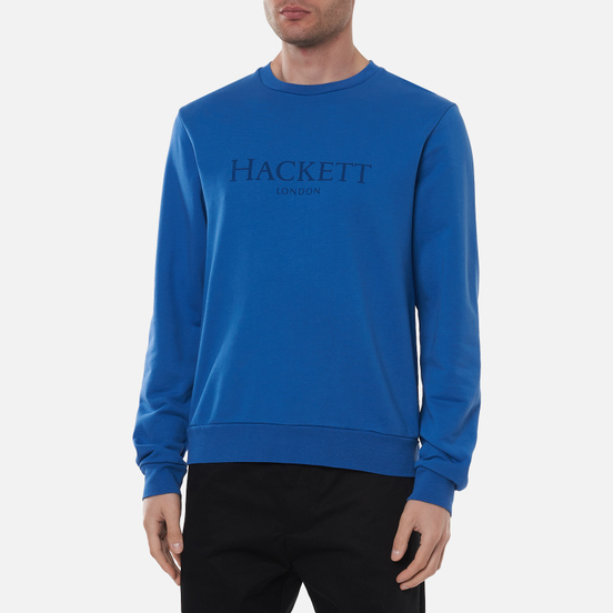 Мужская толстовка Hackett London Logo Crew Neck Marine