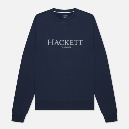 Мужская толстовка Hackett London Logo Crew Neck, цвет синий, размер XXL
