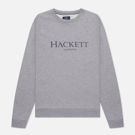 Мужская толстовка Hackett London Logo Crew Neck, цвет серый, размер S