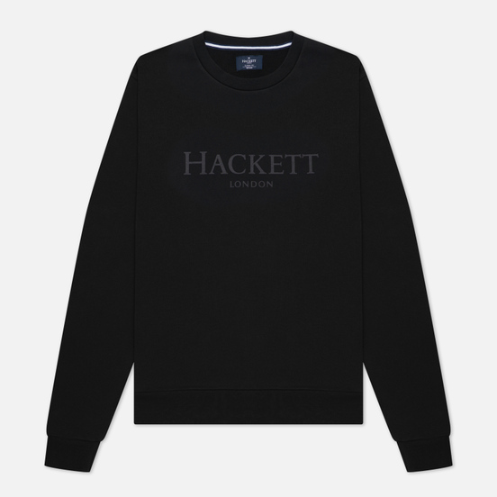Мужская толстовка Hackett London Logo Crew Neck Black