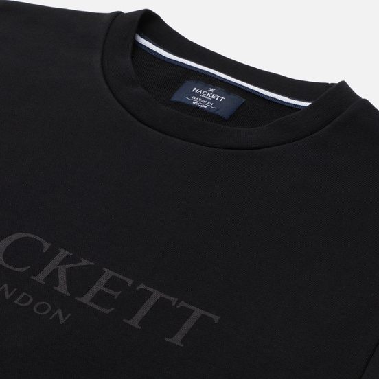 Мужская толстовка Hackett London Logo Crew Neck Black