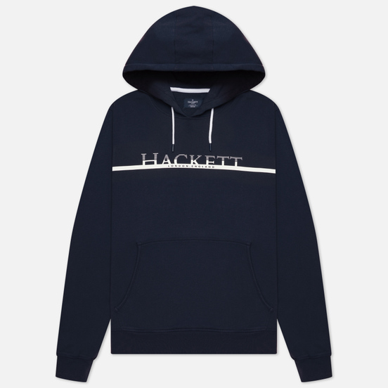 Мужская толстовка Hackett Gradual Logo Print Hoodie Dark Navy