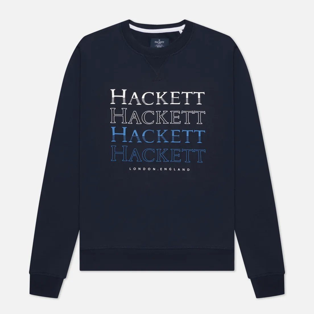 Hackett Мужская толстовка Multi Logo Print Crew Neck