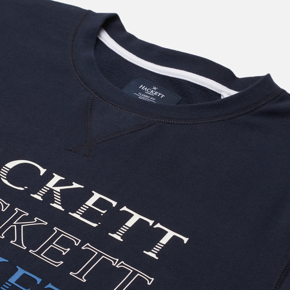 Hackett Мужская толстовка Multi Logo Print Crew Neck