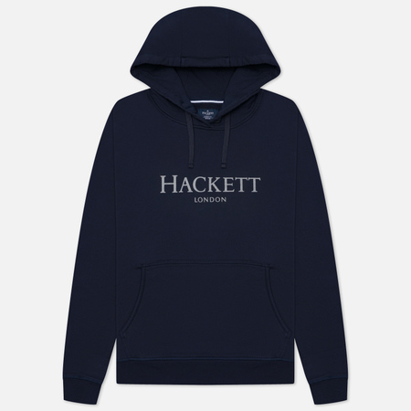 Мужская толстовка Hackett London Logo Hoodie, цвет синий, размер M