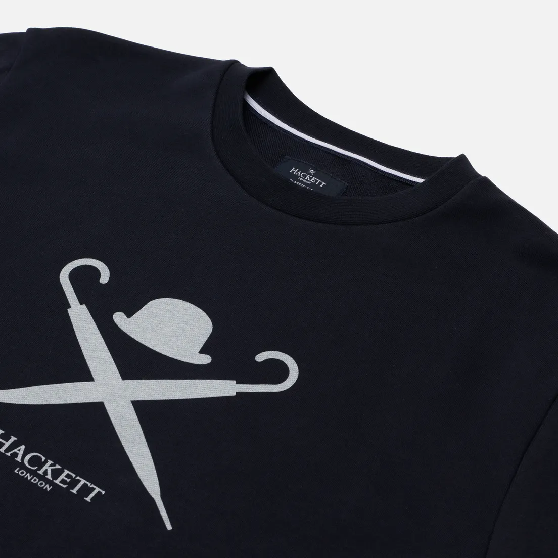 Hackett Мужская толстовка Large Logo Crew Neck