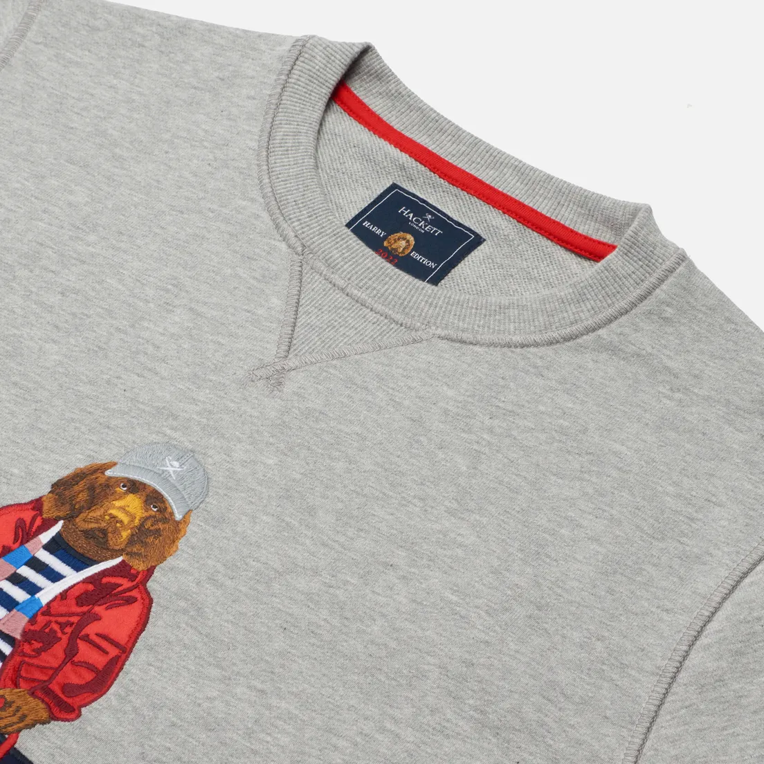 Hackett Мужская толстовка Embroidery Harry Crew Neck