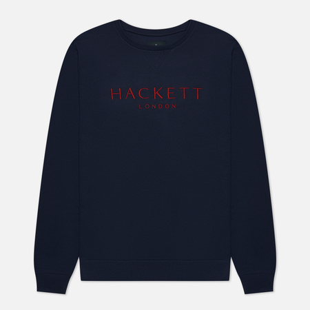 фото Мужская толстовка hackett heritage crew, цвет синий, размер s