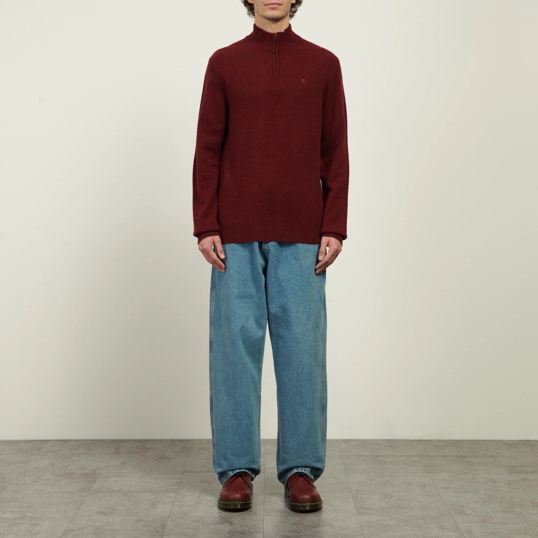 Hackett Мужской свитер Lambswool Half-Zip