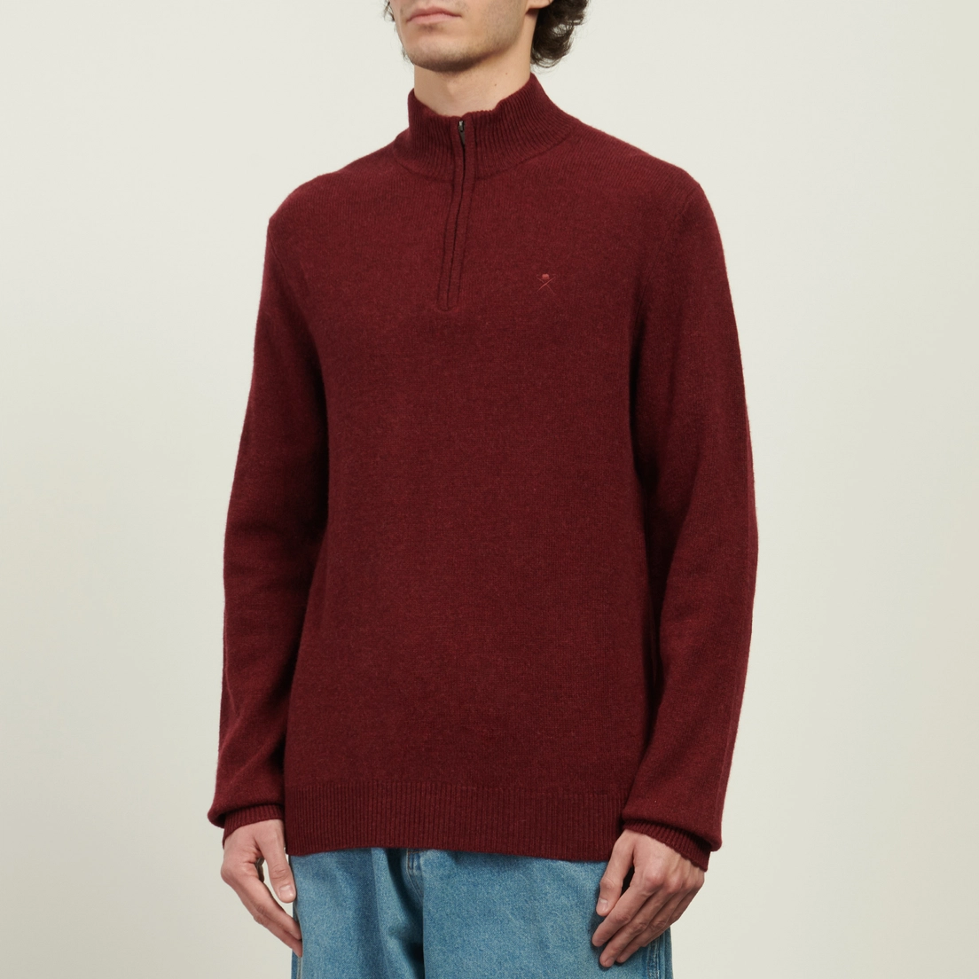 Hackett Мужской свитер Lambswool Half-Zip