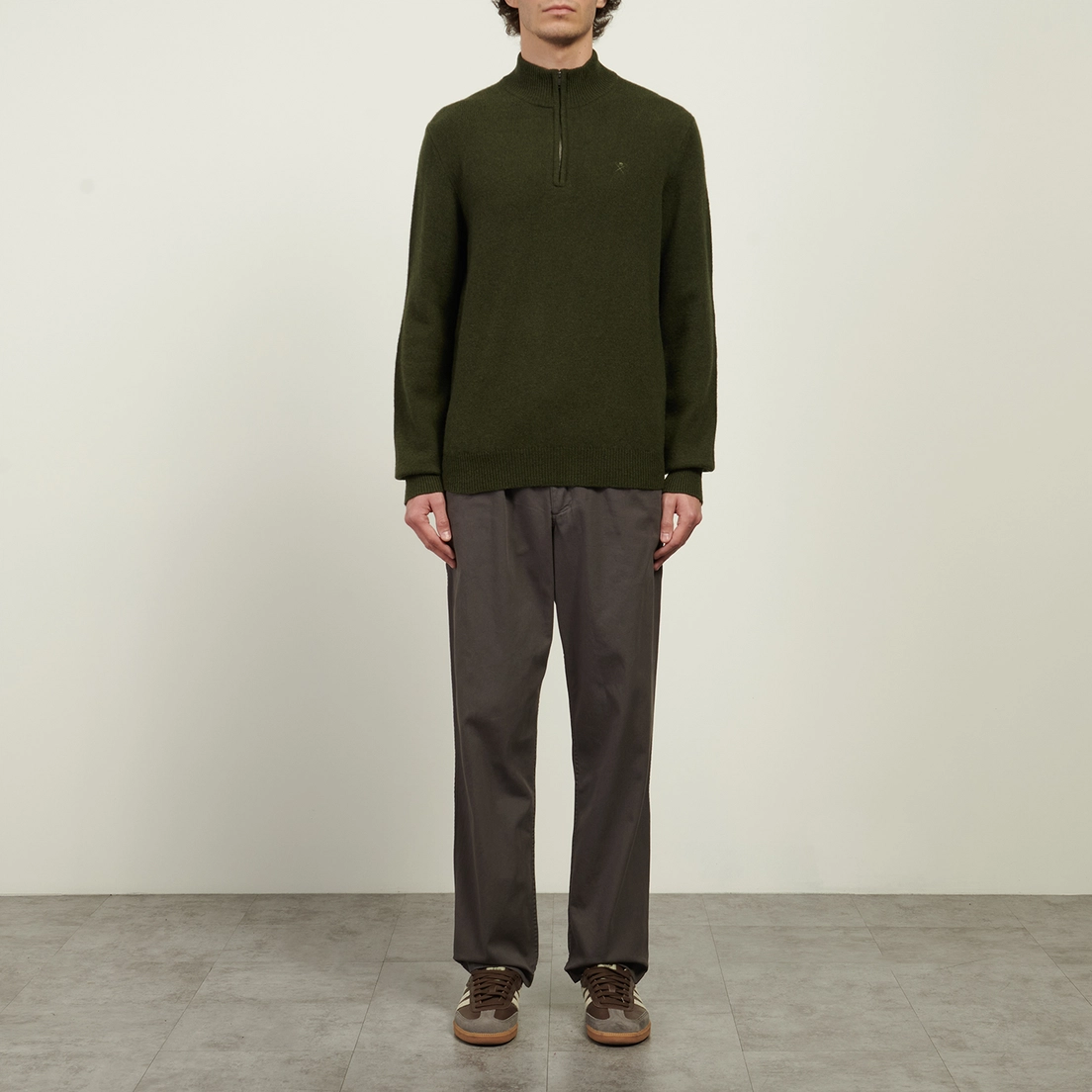 Hackett Мужской свитер Lambswool Half-Zip