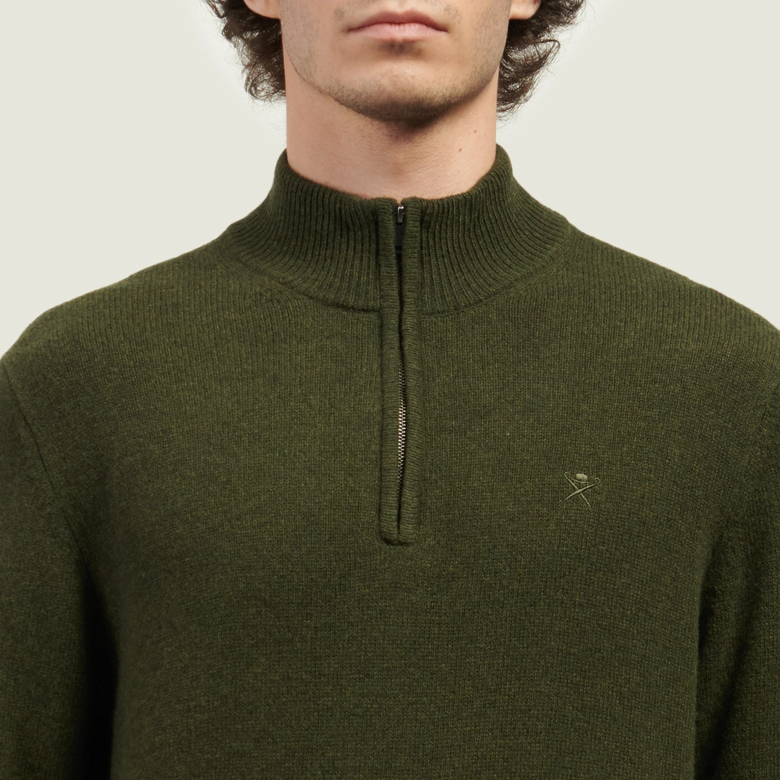 Hackett Мужской свитер Lambswool Half-Zip